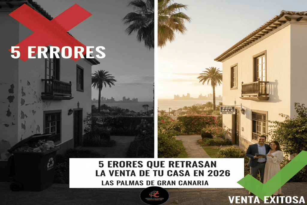 Llevas 6 meses vendiendo tu casa en Las Palmas y nada. ¿Estás cometiendo estos 5 errores?